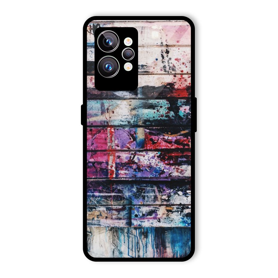 Classic Art Splash Glass Back Case for Realme GT2 Pro