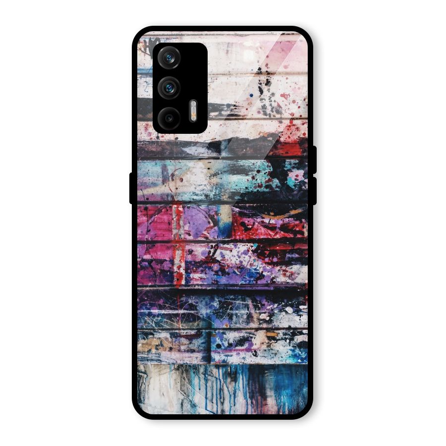 Classic Art Splash Glass Back Case for Realme GT 5G