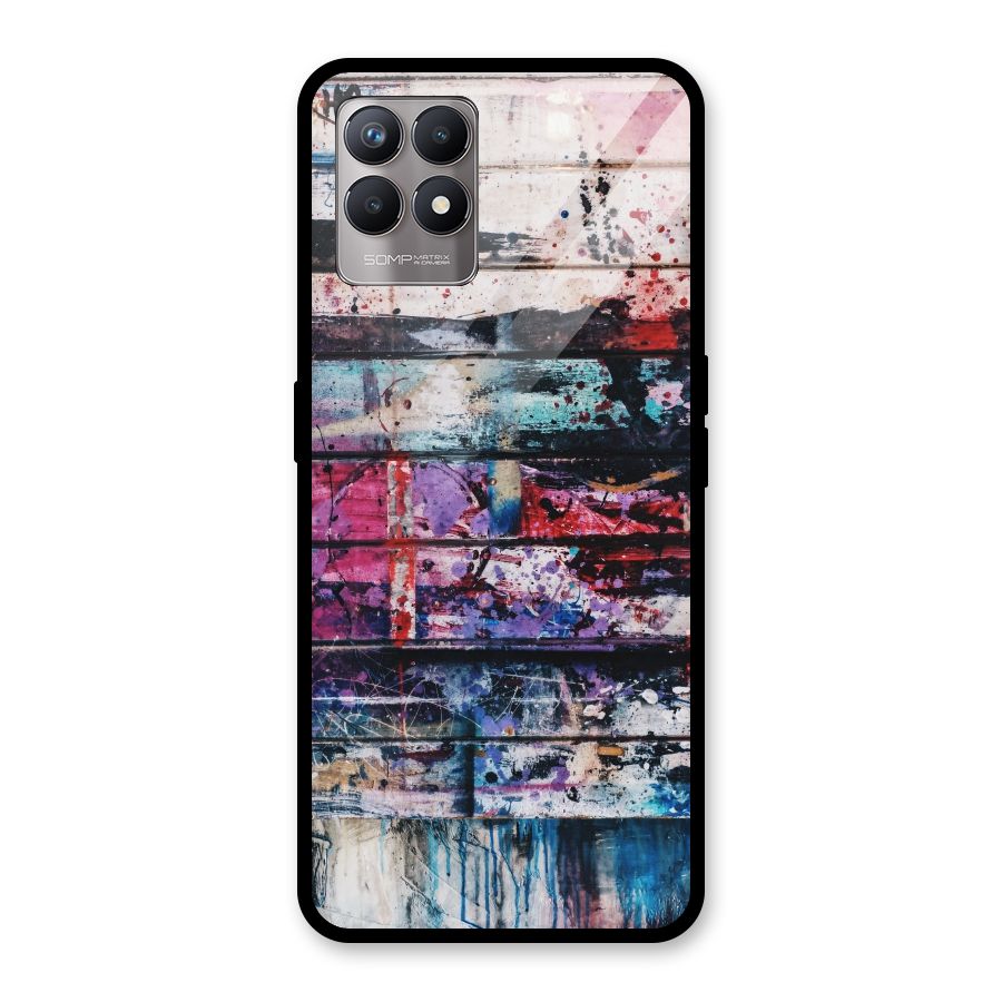 Classic Art Splash Glass Back Case for Realme Narzo 50