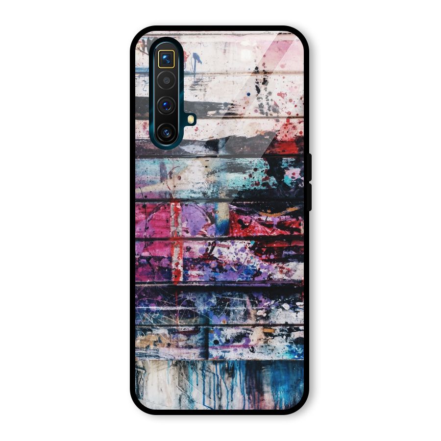 Classic Art Splash Glass Back Case for Realme X3