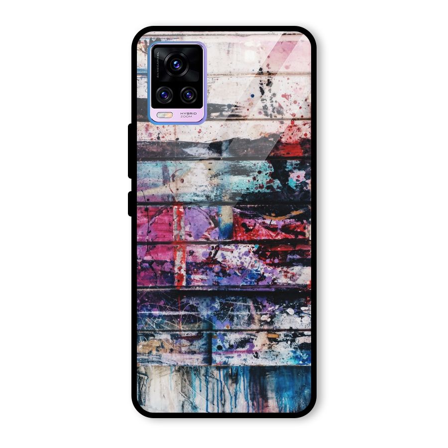 Classic Art Splash Glass Back Case for Vivo V20 Pro