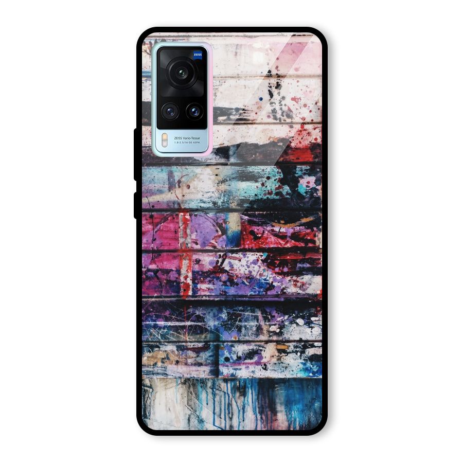 Classic Art Splash Glass Back Case for Vivo X60