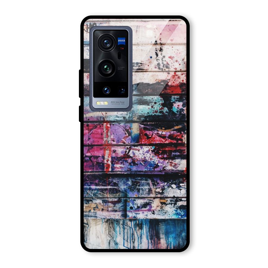 Classic Art Splash Glass Back Case for Vivo X60 Pro Plus