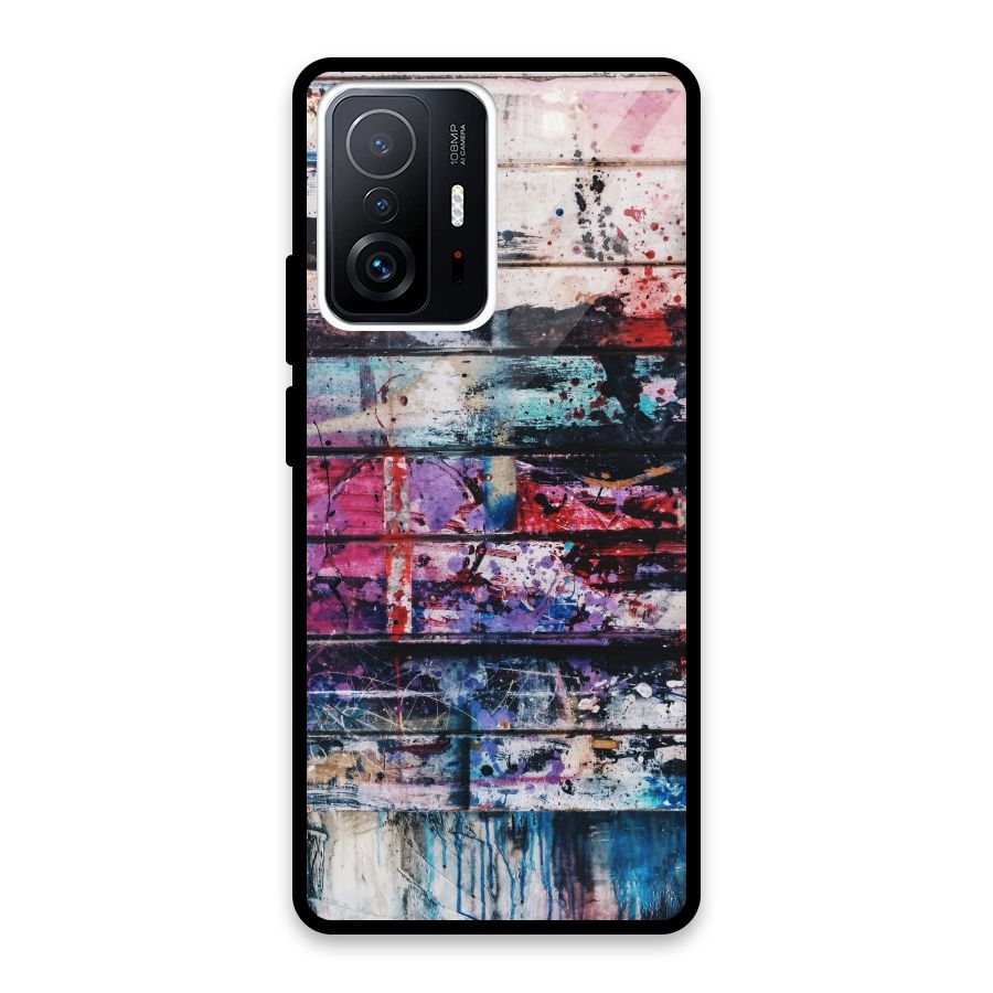 Classic Art Splash Glass Back Case for Xiaomi 11T Pro