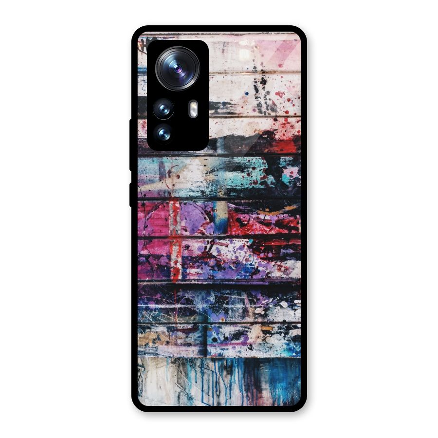 Classic Art Splash Glass Back Case for Xiaomi 12 Pro
