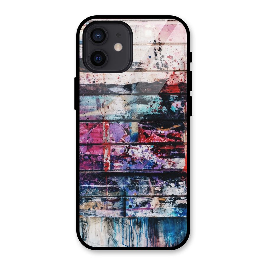 Classic Art Splash Glass Back Case for iPhone 12