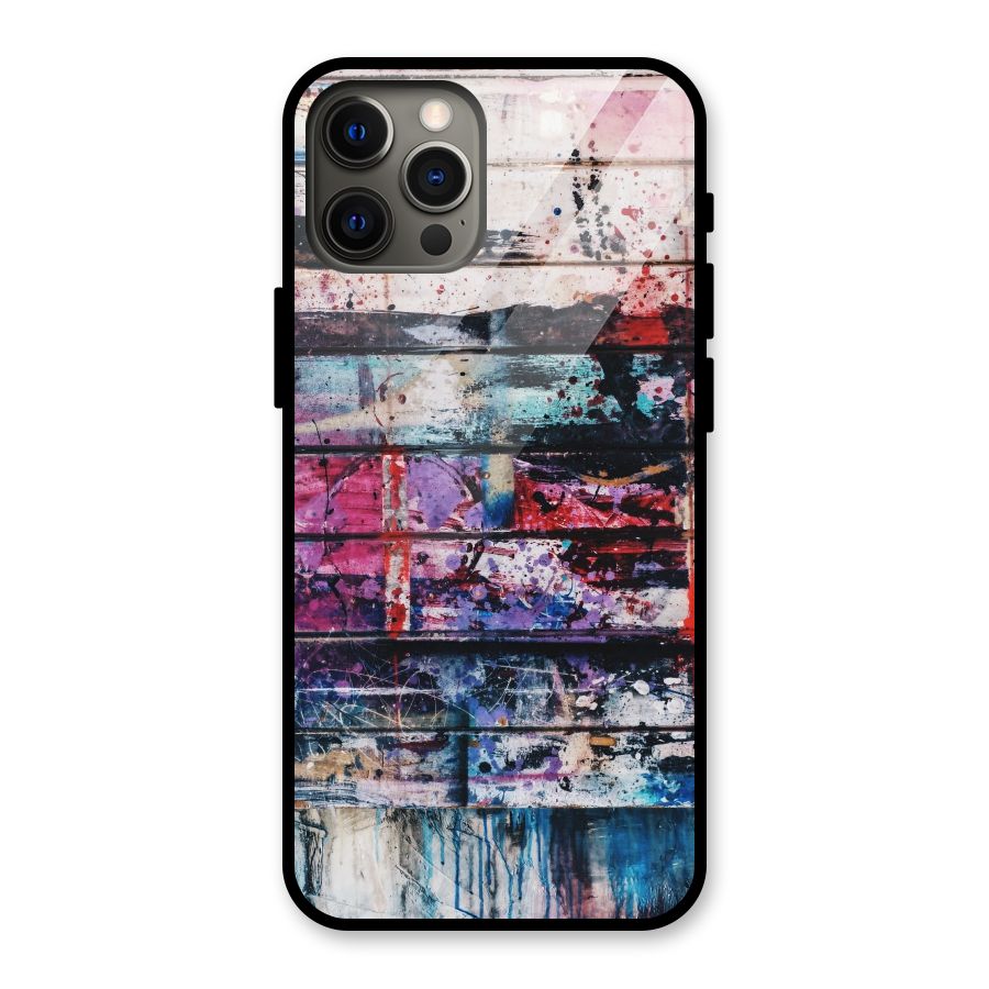 Classic Art Splash Glass Back Case for iPhone 12 Pro Max
