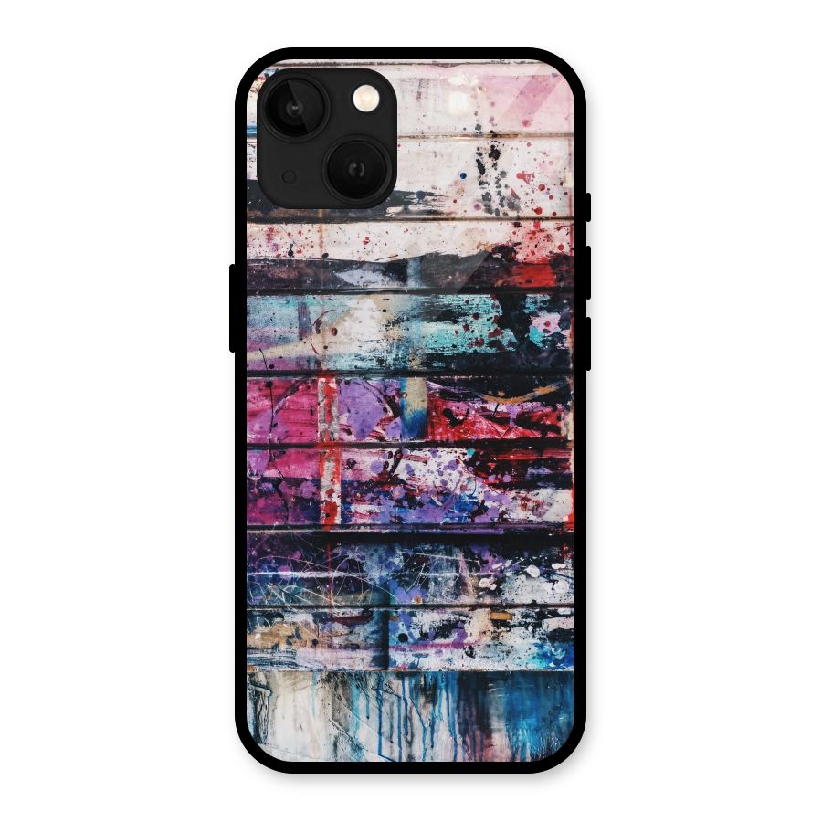 Classic Art Splash Glass Back Case for iPhone 13