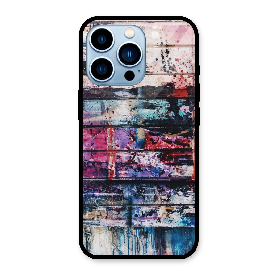 Classic Art Splash Glass Back Case for iPhone 13 Pro