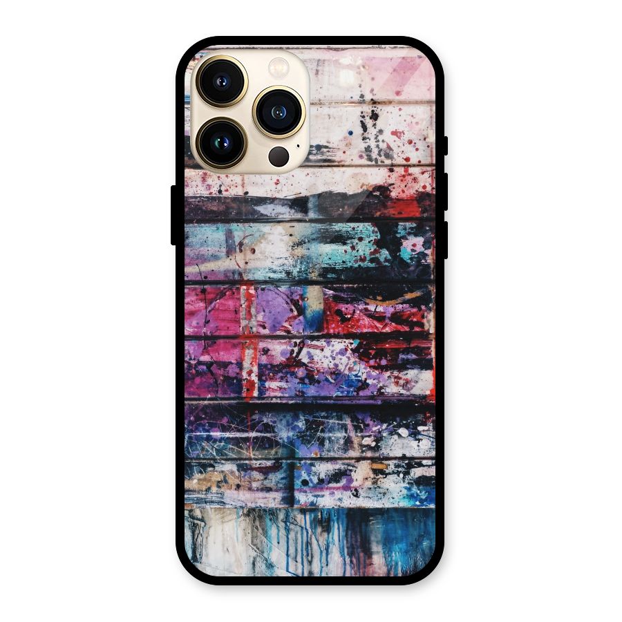 Classic Art Splash Glass Back Case for iPhone 13 Pro Max