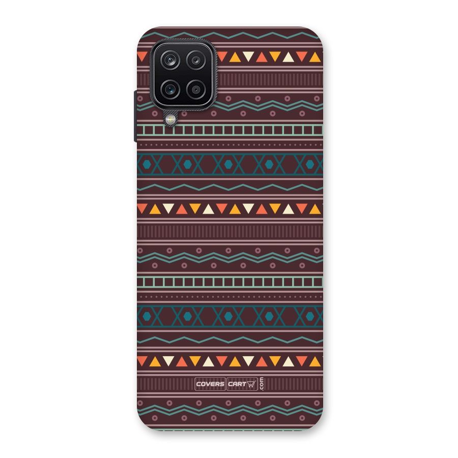 Classic Aztec Pattern Back Case for Galaxy A12