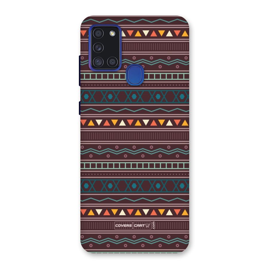 Classic Aztec Pattern Back Case for Galaxy A21s