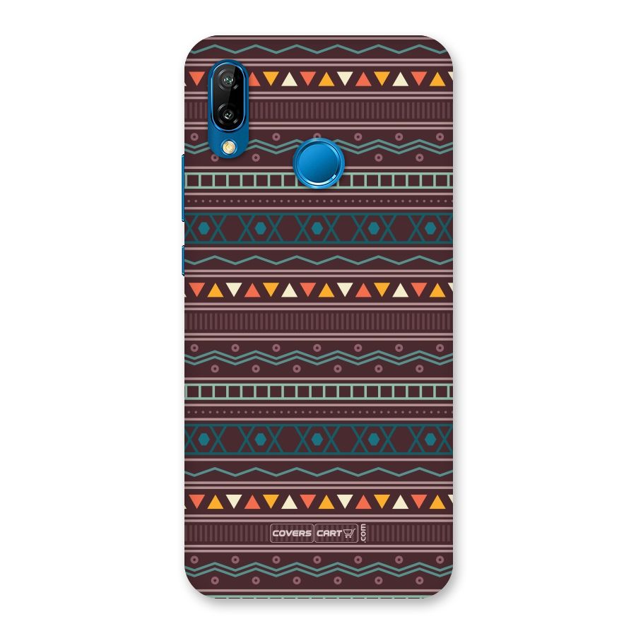 Classic Aztec Pattern Back Case for Huawei P20 Lite