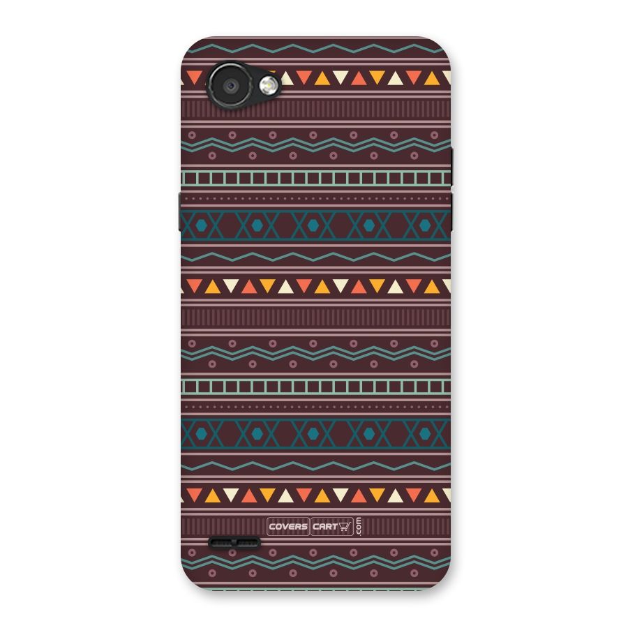 Classic Aztec Pattern Back Case for LG Q6