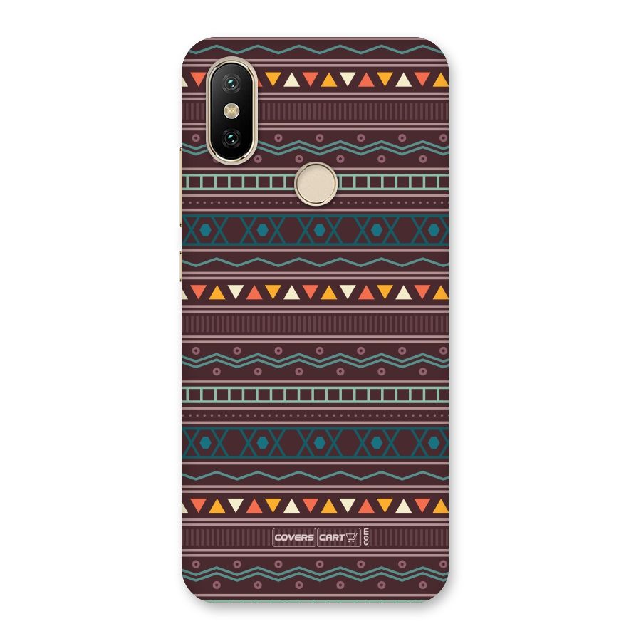 Classic Aztec Pattern Back Case for Mi A2