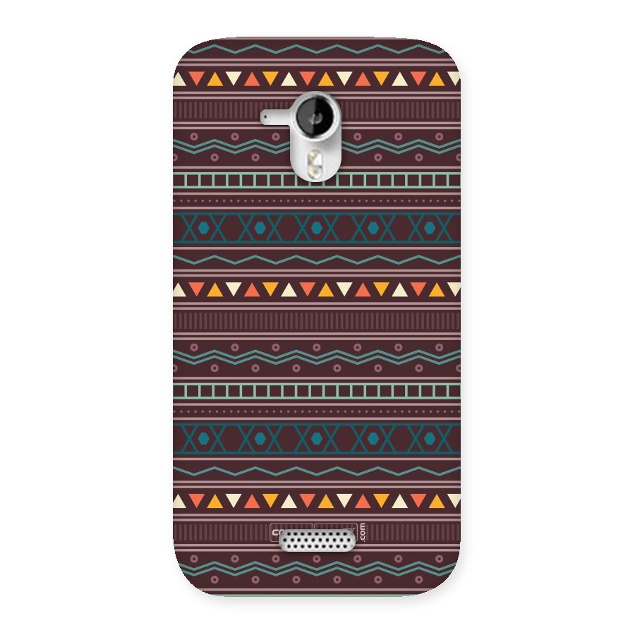 Classic Aztec Pattern Back Case for Micromax Canvas HD A116