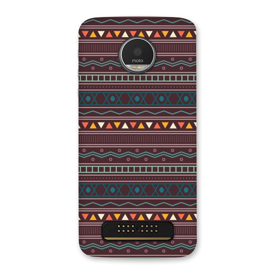 Classic Aztec Pattern Back Case for Moto Z Play
