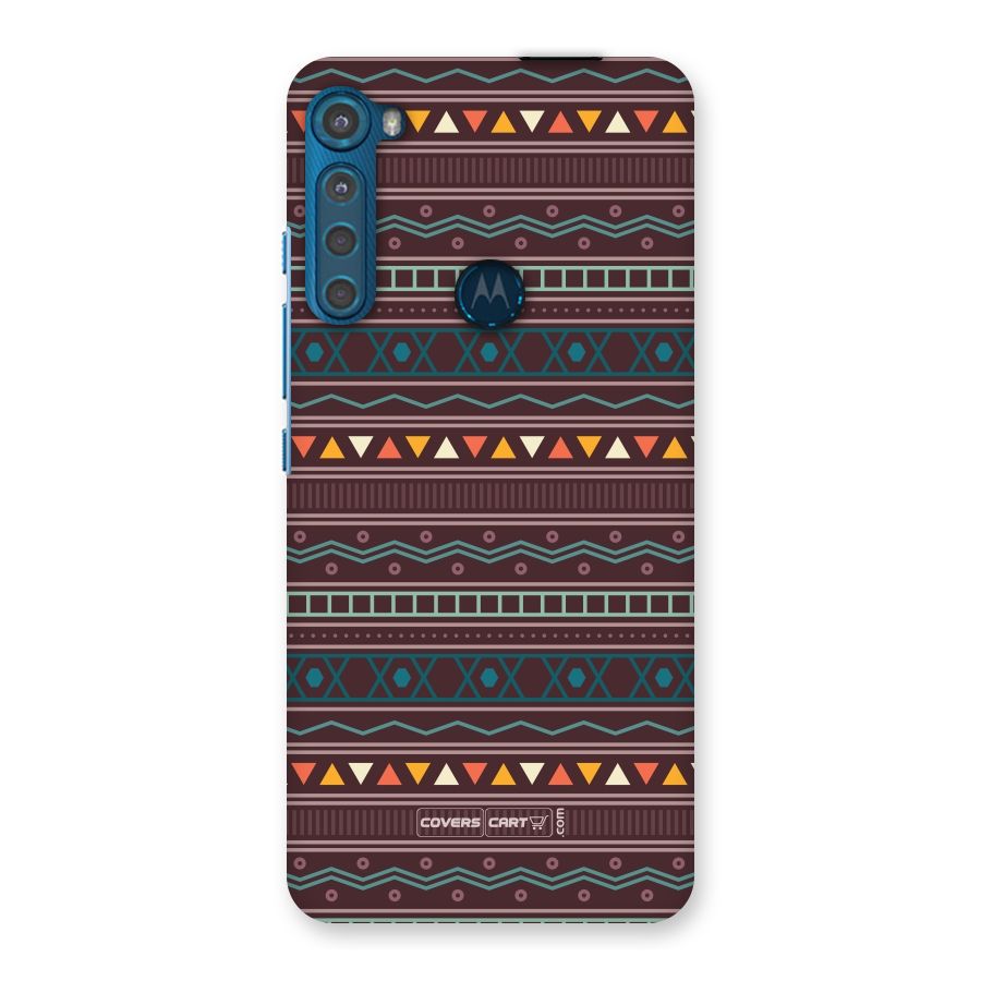 Classic Aztec Pattern Back Case for Motorola One Fusion Plus