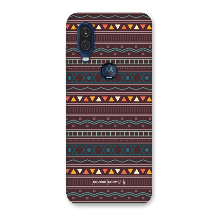 Classic Aztec Pattern Back Case for Motorola One Vision