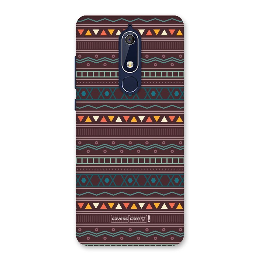 Classic Aztec Pattern Back Case for Nokia 5.1