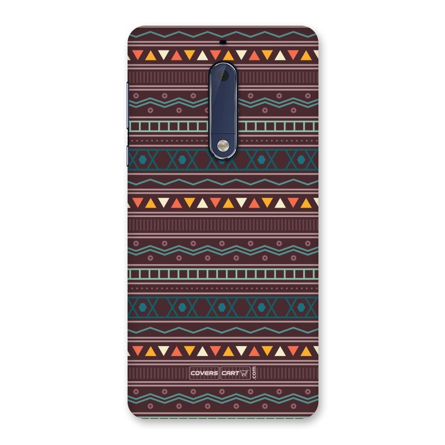 Classic Aztec Pattern Back Case for Nokia 5