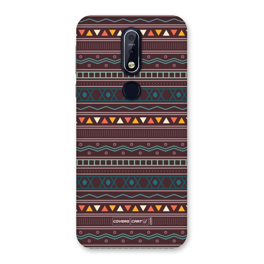 Classic Aztec Pattern Back Case for Nokia 7.1