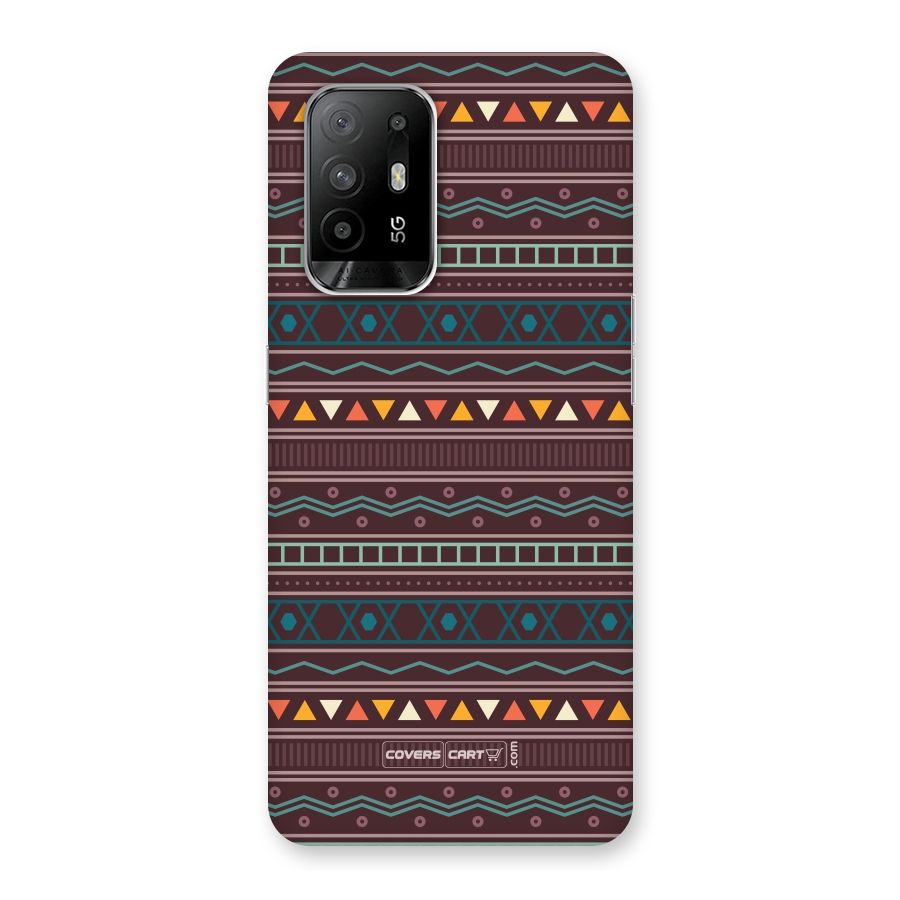 Classic Aztec Pattern Back Case for Oppo F19 Pro Plus 5G