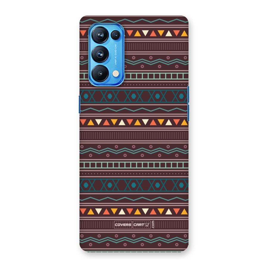Classic Aztec Pattern Back Case for Oppo Reno5 Pro 5G