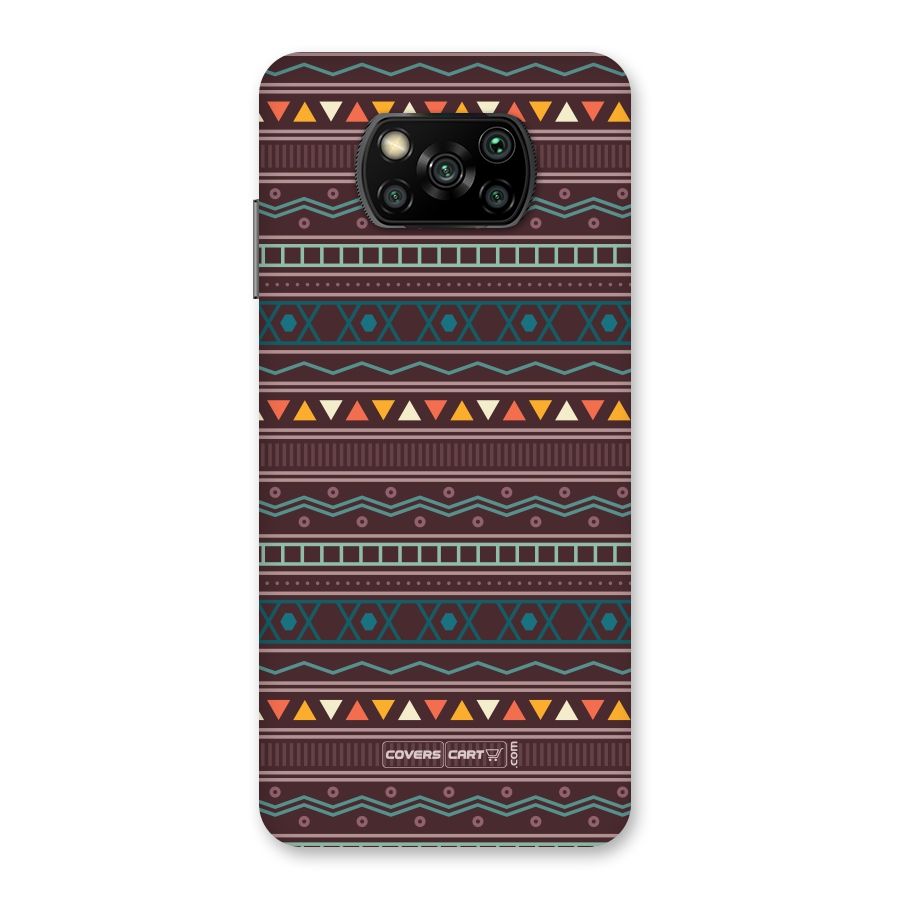 Classic Aztec Pattern Back Case for Poco X3