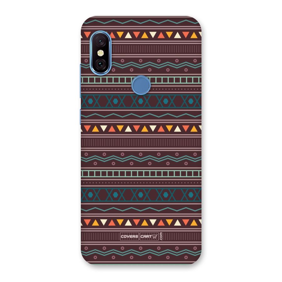 Classic Aztec Pattern Back Case for Redmi Note 6 Pro