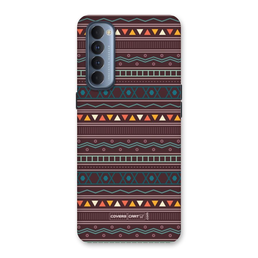 Classic Aztec Pattern Back Case for Reno4 Pro