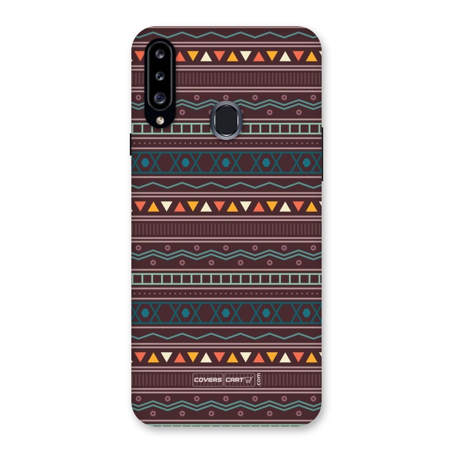 Classic Aztec Pattern Back Case for Samsung Galaxy A20s