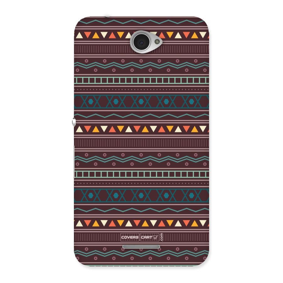 Classic Aztec Pattern Back Case for Sony Xperia E4
