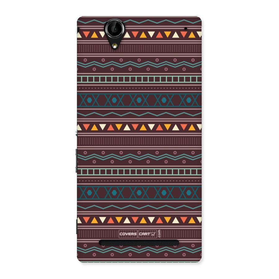 Classic Aztec Pattern Back Case for Sony Xperia T2