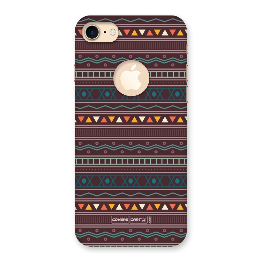 Classic Aztec Pattern Back Case for iPhone 7 Logo Cut