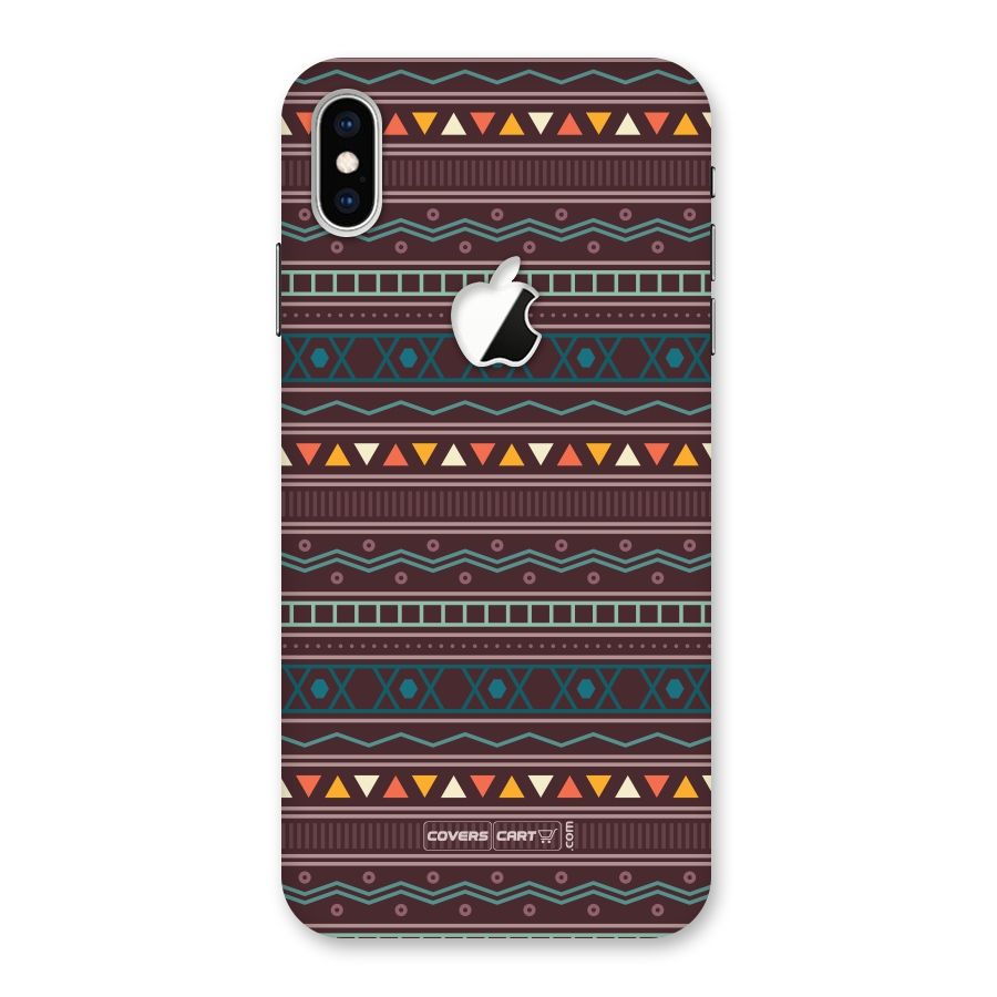 Classic Aztec Pattern Back Case for iPhone XS Max Apple Cut