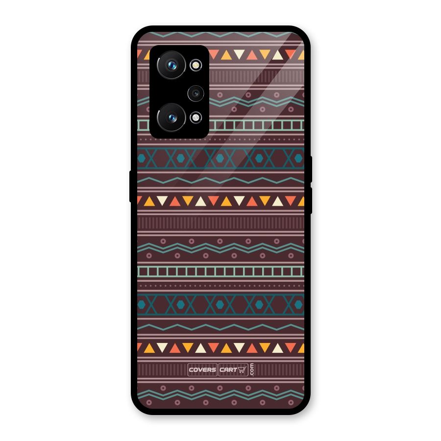 Classic Aztec Pattern Glass Back Case for Realme GT Neo 3T