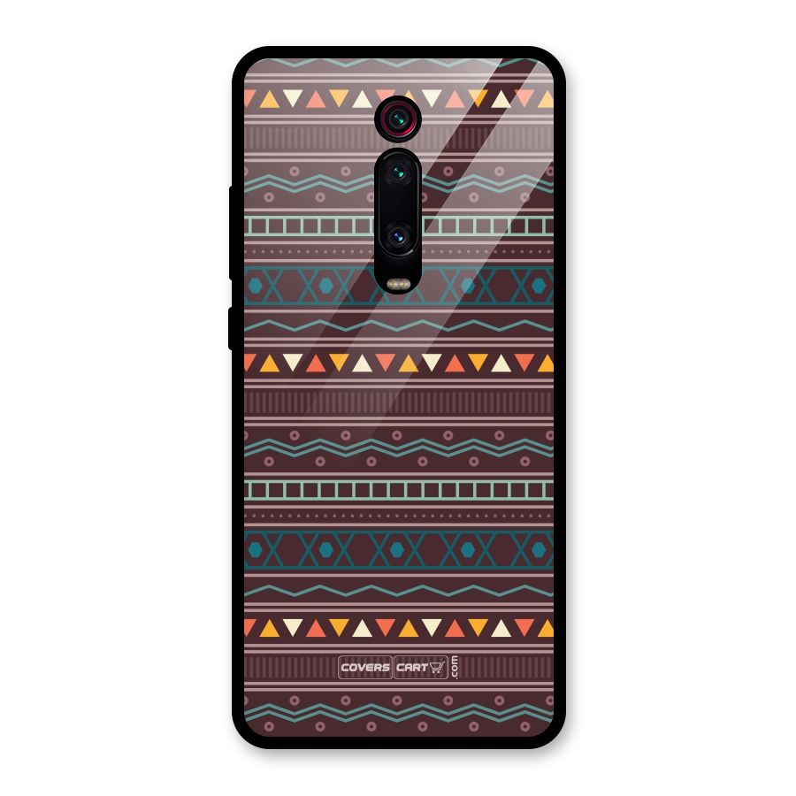Classic Aztec Pattern Glass Back Case for Redmi K20