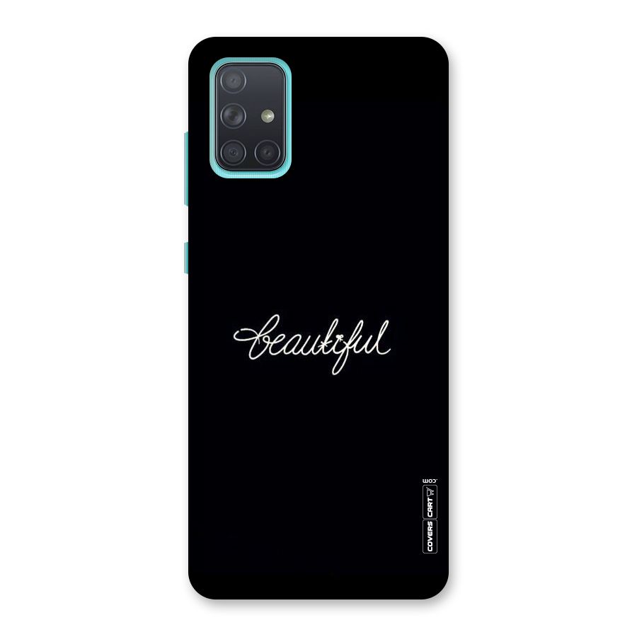 Classic Beautiful Back Case for Galaxy A71