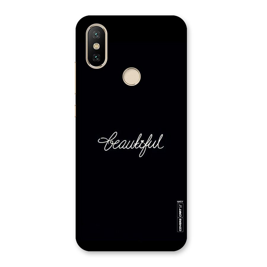 Classic Beautiful Back Case for Mi A2