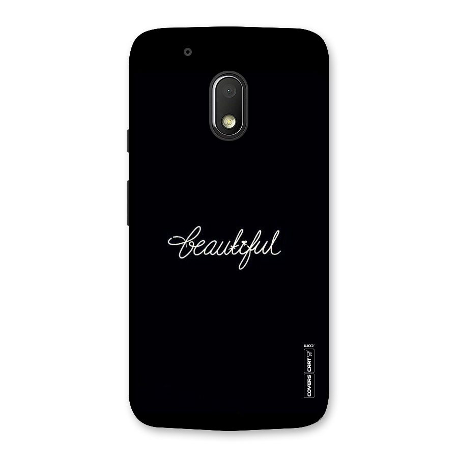 Classic Beautiful Back Case for Moto G4 Play