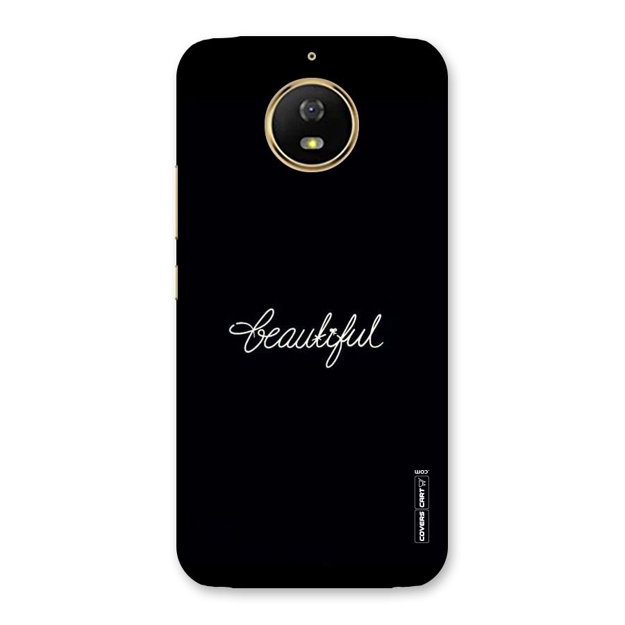 Classic Beautiful Back Case for Moto G5s
