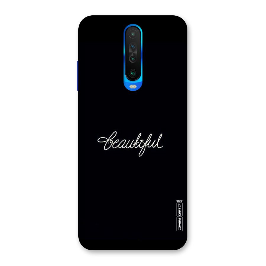 Classic Beautiful Back Case for Poco X2