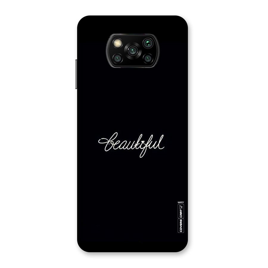 Classic Beautiful Back Case for Poco X3