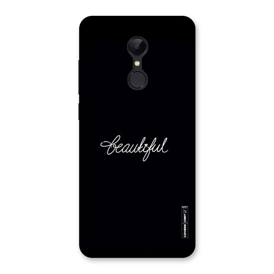 Classic Beautiful Back Case for Redmi 5