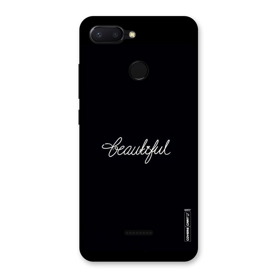 Classic Beautiful Back Case for Redmi 6