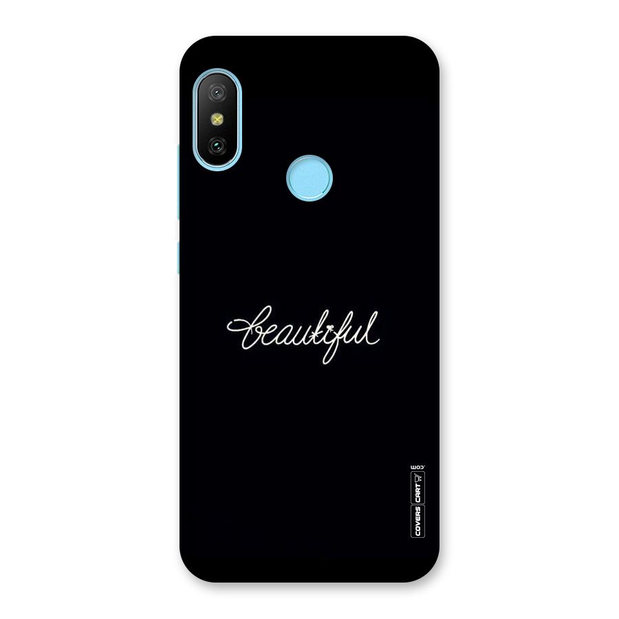 Classic Beautiful Back Case for Redmi 6 Pro