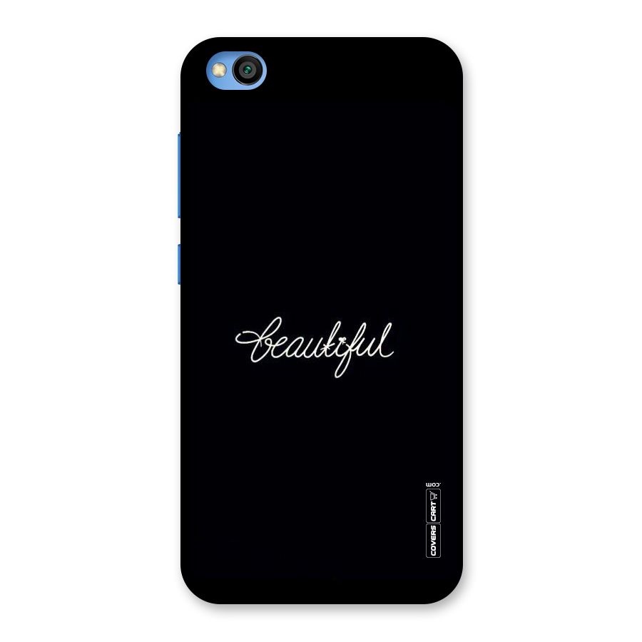 Classic Beautiful Back Case for Redmi Go
