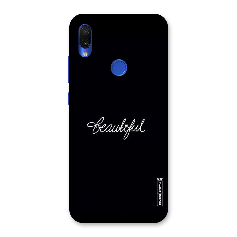 Classic Beautiful Back Case for Redmi Note 7S