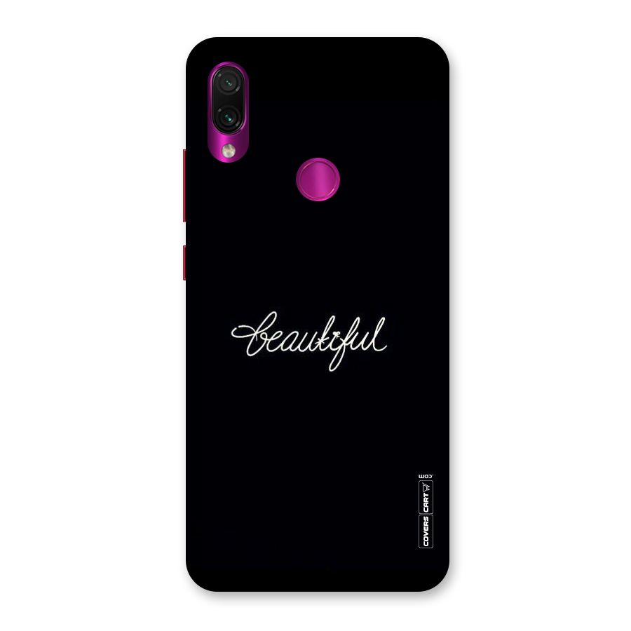 Classic Beautiful Back Case for Redmi Note 7 Pro